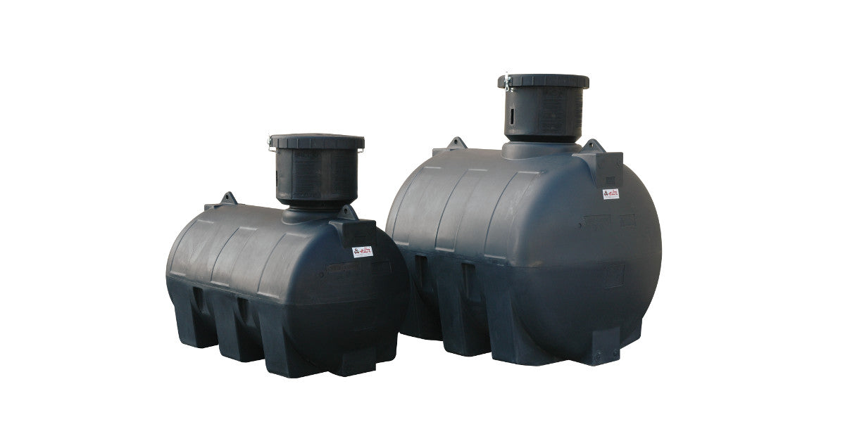 1.000 Liter zylindrischer, horizontaler Erdeinbau Tank L172xø92xH100cm