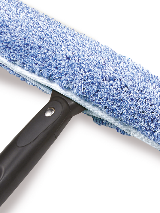 Einwascherbezug Pro+ Microfaser - Praktisch gesprochen reißt es den Dreck von den Fenstern weg.