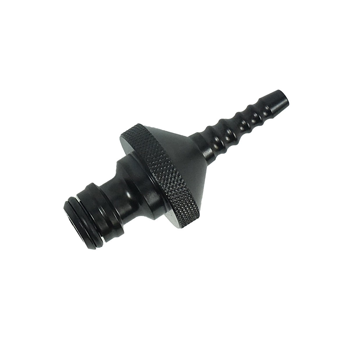 Kupplung Stecknippel mit Schlauchanschluß Typ Gardena kompatibel Aluminium - 6mm Schlauchtülle
