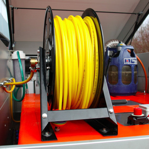 PRO LOC Schlauchaufroller mit 100m Hochdruck-Wasser-Schlauch