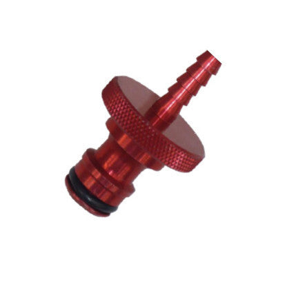 Kupplung Stecknippel mit Schlauchanschluß Typ Gardena kompatibel Aluminium - 6mm Schlauchtülle