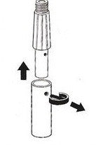 2,7 Meter 3 teilige Ettore REA-C-H Teleskopstange