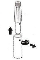2,4 Meter 2 teilige Ettore REA-C-H Teleskopstange