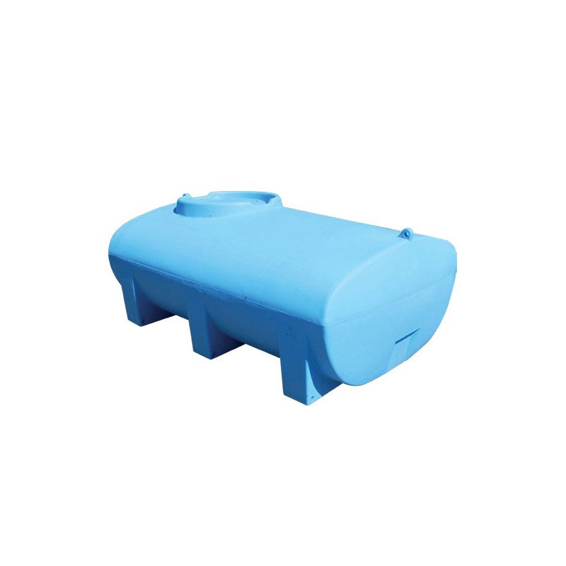 Transportfass - horizontal Wassertank mit einem Fassungsvermögen von 2000 Litern.
