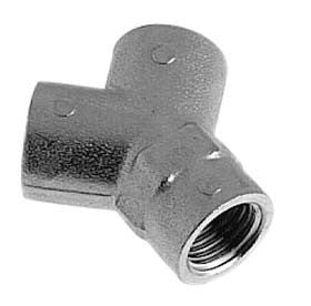 Y-Stück Messing vernickelt