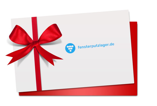 Fensterputzlager Geschenkkarte