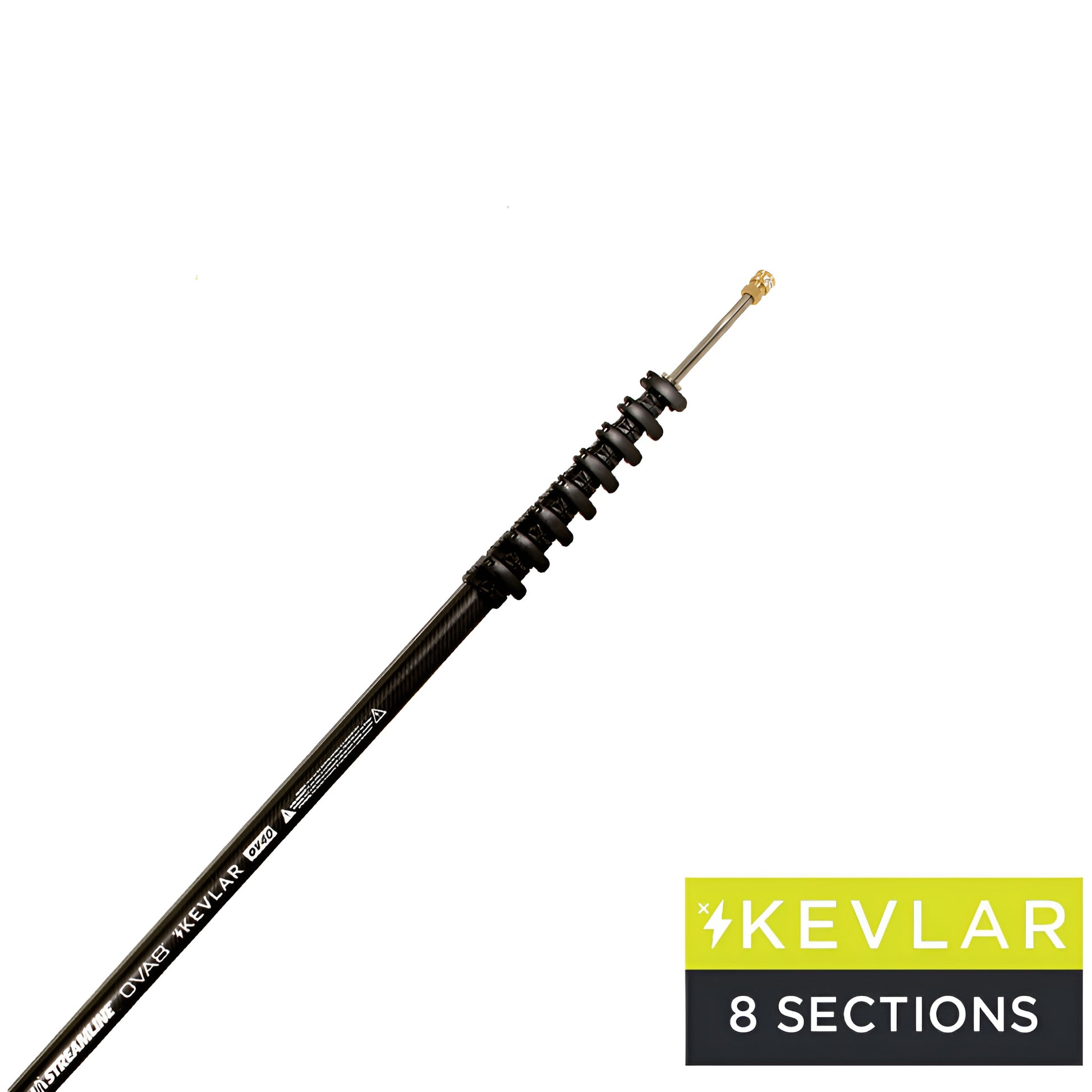 Hochdruck Teleskoplanze Kohlefaser, Kevlar, 12 Meter.