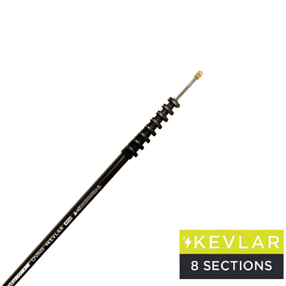 Hochdruck Teleskoplanze Kohlefaser, Kevlar, 12 Meter.