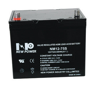 12 Volt 75 Ah AGM Batterie